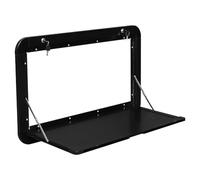 MJMLUCK Escritorio Plegable de Pared para Caravana, de aleación de Aluminio, 60 cm de Ancho x 40 cm de Alto, con Cerradura, Ideal para Picnic, Caravana, Remolque de Viaje, Mesa de Comedor al ai