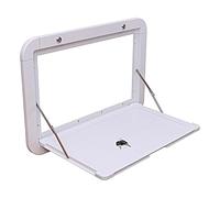 MJMLUCK Escritorio Plegable de Pared para Caravana, de aleación de Aluminio, 60 cm de Ancho x 40 cm de Alto, con Cerradura, Ideal para Picnic, Caravana, Remolque de Viaje, Mesa de Comedor al ai