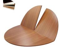 MJMLUCK Extensor de Tablero Plegable de 55 a 63 Pulgadas para Mesa Redonda de Madera sin Patas, Tablero Temporal portátil para Mesa de Comedor o de café, Plegable en 4 Partes (Amarillo Pomelo 1