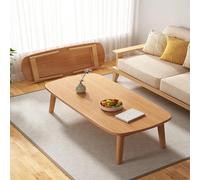 MJMLUCK Mesa de Comedor Redonda, Mesa de Comedor Plegable, Mesa de Centro de Madera para Sentarse en el Suelo, Mesa Baja para el Suelo, Muebles de Madera Maciza, Mesa de Picnic Baja para sentar