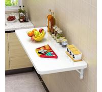 MJMLUCK Mesa Plegable Flotante para computadora, Mesa abatible de Pared para Espacios pequeños, Ideal para Oficina en casa, lavandería, Garaje, Estudio, Dormitorio, Cocina, Bar en el sótano (10