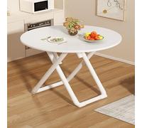 MJMLUCK Mesa Redonda de Comedor, Mesa de Bar, Mesa Plegable, Mesa de Centro, Mesa pequeña de Cocina, Mesa de Comedor Redonda Multifuncional, Mesa Plegable Ligera, Mesa Baja de Picnic para Senta