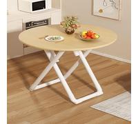 MJMLUCK Mesa Redonda de Comedor, Mesa de Bar, Mesa Plegable, Mesa de Centro, Mesa pequeña de Cocina, Mesa de Comedor Redonda Multifuncional, Mesa Plegable Ligera, Mesa Baja de Picnic para Senta