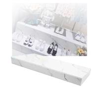 MJMLUCK Pedestales Cuadrados para exhibición, Base de Plataforma Cuadrada con Bloques de elevación, Base Cuadrada para Tienda de Ropa de 10 cm de Altura, para Accesorios de Boda (Blanco, 150 x