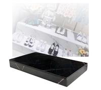 MJMLUCK Pedestales Cuadrados para exhibición, Base de Plataforma Cuadrada con Bloques de elevación, Base Cuadrada para Tienda de Ropa de 10 cm de Altura, para Accesorios de Boda (Negro, 100 x 3