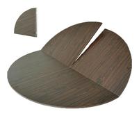 MJMLUCK Tablero de Mesa Plegable Grande Redondo de 47" y 51", Extensor de Tablero de Mesa de Madera para reemplazo Temporal de Mesa de Comedor, sin Patas, Tablero de Mesa Circular Plegable para