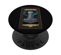 Mjollnir Martillo de Dios Thor Tarot pagano PopSockets PopGrip Adhesivo