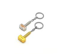 Mjolnir Thor Hammer Bag Charm llavero pequeño fuerte y robusto cromo oro o plata