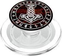 Mjolnir Thor Hammer Vikingo Mitología Nórdica PopSockets PopGrip para MagSafe