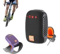 MJOYIS Altavoz Bluetooth Portátil Velocityh para Ciclismo, Altavoz Inalámbrico para Manillar de Bicicleta, Minialtavoces Impermeables Ipx5, Diseño Integrado, Sonido Potente, Ideal para(Negro)
