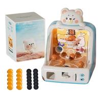 MJOYIS Juego de Baloncesto de Mesa con Forma de Dinosaurio, Mini Aro de Baloncesto para Escritorio, Máquina Recreativa Electrónica con Marcador, Regalo de Cumpleaños para Bebés Varones(Bears,Battery)