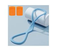 MJOYIS Luminousdo Resistance Bands, Figure 8 Exercise Bands for Women Men, Latex Stretch Elastic Band with Handles, Work out Chest Expander, Weight Fitness Pulling Rope for Legs, Yoga(Blue-25lb)