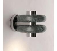 Mjsdjof Aplique de mármol natural, lámpara de pared con iluminación de cabecera, aplique de metal cromado con accesorios de piedra, LED - 5 W - 3000 K, apliques minimalistas nórdicos for pasillo