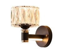 Mjsdjof Lámpara de pared con candelabro negro, aplique de noche, aplique de metal con pantalla de cristal, lámparas de pared LED modernas - 28 W - 3 colores, mini apliques de diseño for escalera