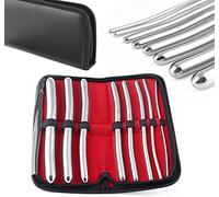 MJW Hargar dilatador uterino/uretral Hargar Dilator Sonidos Set 8 PCS Doble End Ginecología