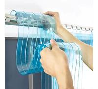 MJYDKBZ Cortina de láminas de PVC Transparente Cortina de fleje de PVC Cortina elástica Industrial Impermeable y Resistente a la Intemperie PVC Blando protección contra Salpicaduras
