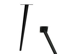 MJYDKBZ Patas de Mesa de Metal Negros, 4 Piezas Pies de Muebles Soporte Pies Mesa Negro Patas Armario Hierro | Pintada Pata para Cama Altura: 10-72cm Pata de Sofá Gabinete 72cm/28.4"