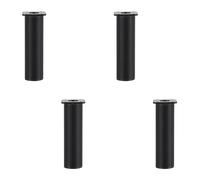 MJYDKBZ Patas Negro para Muebles 15cm, 4 Piezas Patas Mesas Regulables Pies de Sofá Negro para Armario Aleación de Aluminio | Anodizada Pata Cama Altura Opcional: 6-30cm Pies Gabinete 15cm/6"