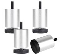MJYDKBZ Patas para Mesas 10cm M10, 4 Piezas Pies de Muebles Regulables Pies Mesa Plateado Patas Armario Aleación de Aluminio | Anodizada Pata Cama Altura Opcional: 6-25cm Pata Sofá Gabinete 10cm/4"