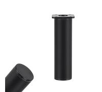 MJYDKBZ Patas para Mesas 20cm Cuadrado, 4 Piezas Pies de Muebles Regulables Pies Mesa Negro Patas Armario Aleación de Aluminio | Anodizada Pata para Cama Altura Opcional: 6-30cm Pata Sofá 20cm/7.9"