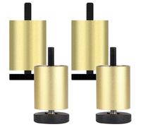 MJYDKBZ Patas para Mesas Dorado, 4 Piezas Pies de Muebles Regulables Pies Mesa Dorado Patas Armario Aleación de Aluminio | Anodizada Pata para Cama Altura Opcional: 6-25cm Pata Sofá Gabinete 8cm/3.1"