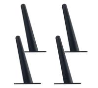 MJYDKBZ Patas para Mesas Negros 25cm, 4 Piezas Pies de Muebles Soporte Pies de Mesa Negros Patas Armario Hierro | Pintada Pata para Cama Altura: 10-72cm Pata de Sofá Gabinete 25cm/9.8"