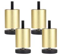 MJYDKBZ Patas para Muebles Regulables, 4 Piezas Patas Mesas Regulables Pies de Sofá Dorado para Armario Aleación de Aluminio | Anodizada Pata Cama Altura Opcional: 6-25cm Pies Gabinete 8cm/3.1"