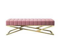 mjyyyds188 Asiento Acolchado Tienda de Ropa, probador, guardarropa, sofá, Banco, Moderno y Sencillo, Dormitorio, mesita Noche taburetes para los pies(Pink,120 * 40 * 40cm)