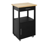 mjyyyds188 Carro de Almacenamiento Carro de Isla Cocina con Almacenamiento, Mesa Auxiliar rodante Ruedas for, gabinete for, Comedor, Negro