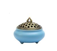 mjyyyds188 Porta Incienso Decorativo Quemador de Incienso cerámica, Ideal for purificar, Quemar, for rituales y decoración(Blue)