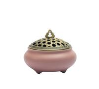 mjyyyds188 Porta Incienso Decorativo Quemador de Incienso cerámica, Ideal for purificar, Quemar, for rituales y decoración(Pink)