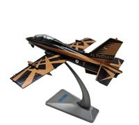 MJZUOLIL Modelo Italiano MB-339 Trainer 1:72 Fundido a presión Bombarderos | Réplica auténtica premontada con cuerpo de metal, hélice giratoria y soporte de exhibición.