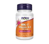 MK-7 Vitamina K-2 60 Cápsulas Veganas 100 Mcg De Now Foods