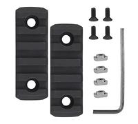 MK Accesorios tácticos de Casco de ferrocarril de Montaje Casco Ajustado Lock M Linencias tácticas conectadas a Picatinny de riel y Otros Equipos (Color : HL-ACC53-BK)
