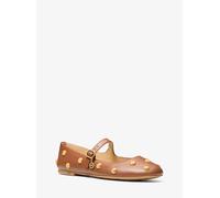 MK Bailarina Nellie Flex de piel con tachuelas - Marrón - Michael Kors EU 36.5