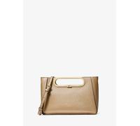 MK Bandolera Chelsea grande transformable de piel saffiano metalizada - Dorado - Michael Kors ONE SIZE