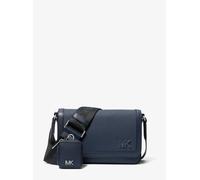 MK Bandolera Edison mini de piel de grano cruzado con bolso pequeño - Azul - Michael Kors ONE SIZE