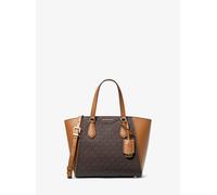 MK Bandolera pequeña Taryn transformable de piel con logotipo exclusivo - Marrón - Michael Kors ONE SIZE