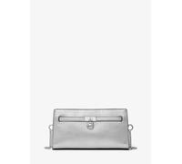 MK Bandolera transformable Hamilton Moderne extrapequeña de piel metalizada - Plateado - Michael Kors ONE SIZE