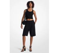 MK Bermudas deportivas de crepé texturizado - Negro - Michael Kors S