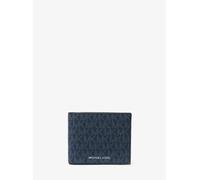 MK Billetera Cooper con logotipo y compartimento para el documento de identidad - Azul - Michael Kors ONE SIZE