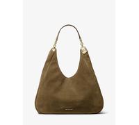 MK Bolso de hombro Ellie grande de ante - Verde - Michael Kors ONE SIZE