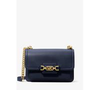 MK Bolso de hombro Heather grande de piel - Azul - Michael Kors