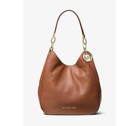 MK Bolso de hombro Lillie grande de piel granulada - Marrón - Michael Kors ONE SIZE