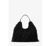 MK Bolso de hombro Nolita grande de borreguito sintético - Negro - Michael Kors ONE SIZE
