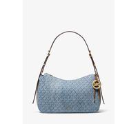 Michael Kors Nolita Medium Top Zip Convertible Bandolera Dorada Hardware/Mk Firma/Nuevo horizonte, Talla única, Carpa, Nolita Medium Top Zip Convertible Hombro