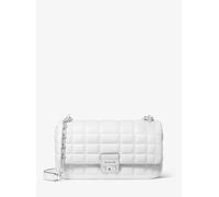 MK Bolso de hombro Tribeca grande de piel acolchada - Blanco - Michael Kors ONE SIZE
