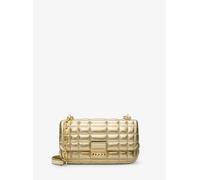 MK Bolso de hombro Tribeca pequeño de piel acolchada metalizada - Dorado - Michael Kors ONE SIZE