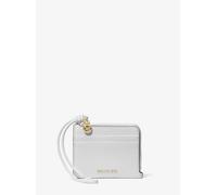 MK Bolso de pulsera Jet Set pequeño de piel granulada con tarjetero - Blanco - Michael Kors ONE SIZE