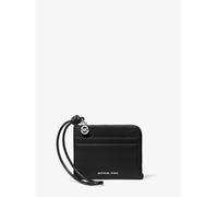 MK Bolso de pulsera Jet Set pequeño de piel granulada con tarjetero - Negro - Michael Kors ONE SIZE